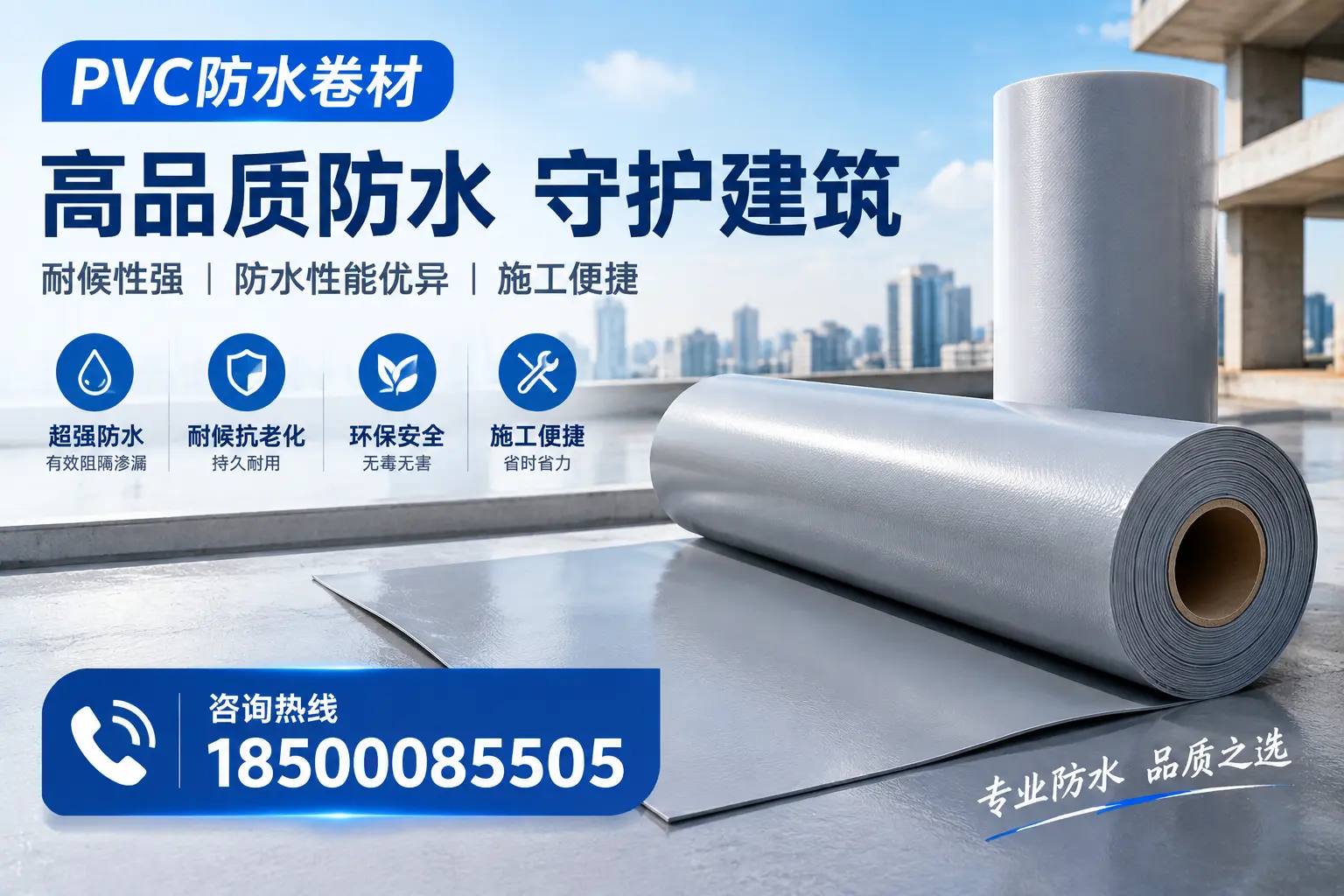PVC防水卷材的防水效果评测，适合西双版纳的科学依据